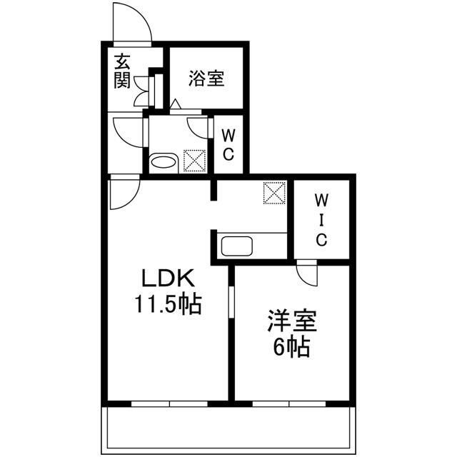 ゲインズヴィル１号館の間取り
