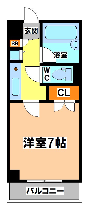 武蔵野市中町２丁目の賃貸マンションの間取り