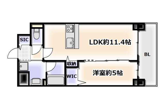 【間取り】 | グランパシフィック花園Luxe