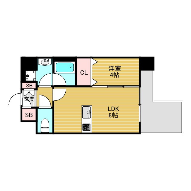 アーバネックス新大阪の間取り