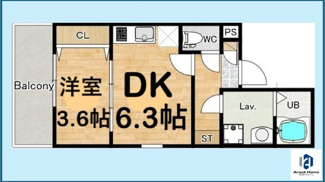 【間取り】 | ジーメゾン名古屋柳堀町