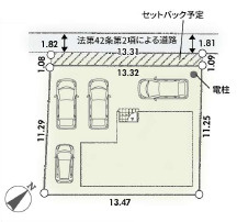 秦野市堀西第2　新築戸建　全1棟1号棟の区画図