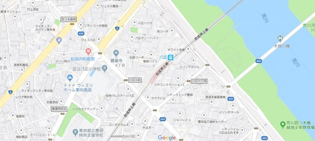 ハーモニーレジデンス東京イーストコア＃００４の地図