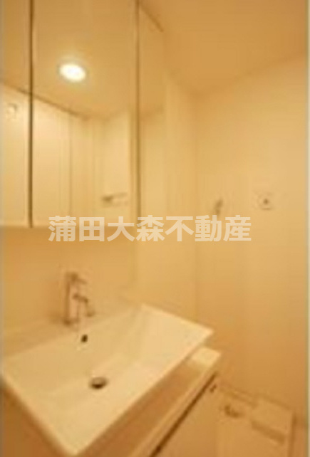 ドゥーエ蒲田の洗面所|洗面脱衣所　独立洗面台　洗濯機置き場