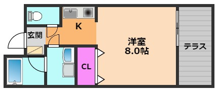 プロースト高槻の間取り