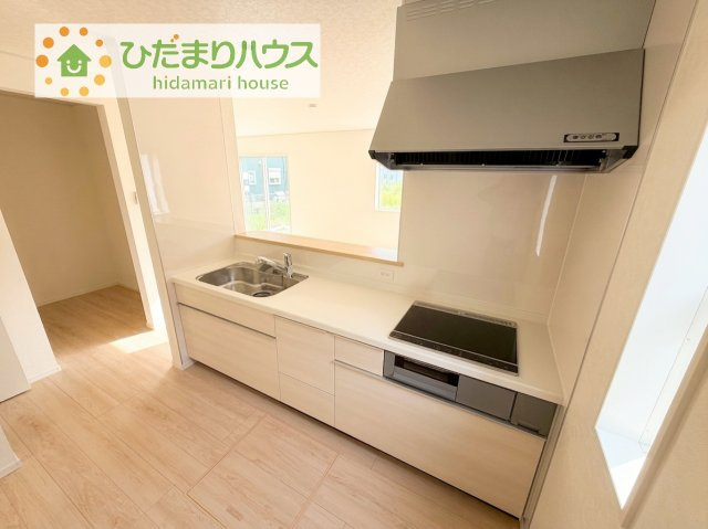 【キッチン】 | つくば市安食第2　新築戸建 | 料理をしながらでも、ご家族との会話を楽しめる対面式キッチン♪
