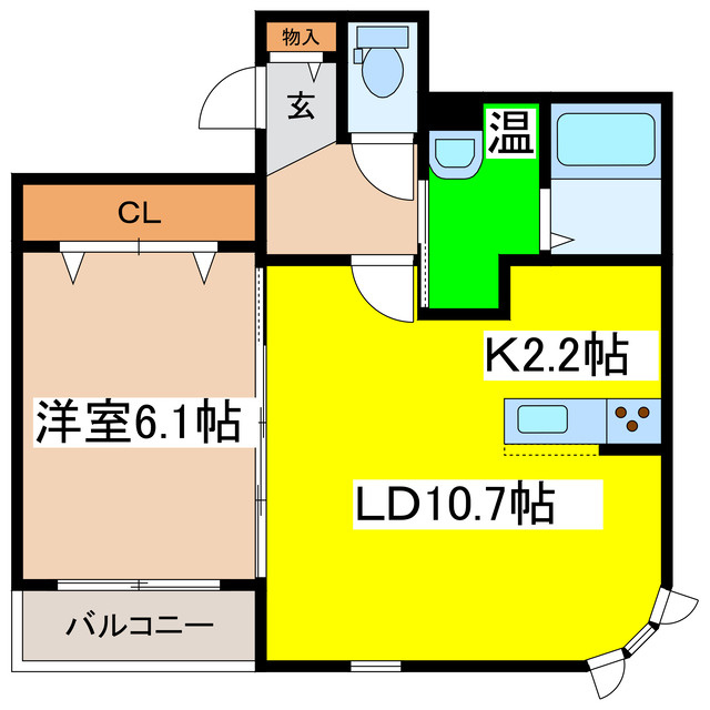 アビタＫの間取り
