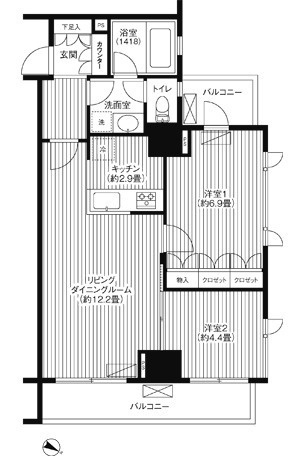 【間取り】 | グランハイツ代々木