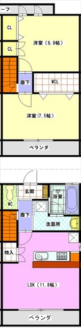 エストヴィラージュの間取り