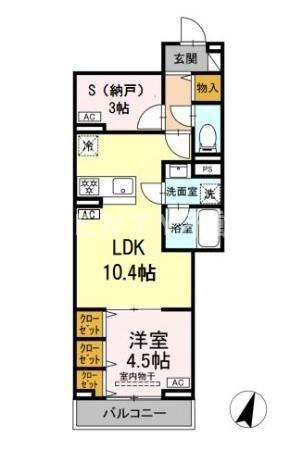 【間取り】 | セレスティア中央 Ⅱ