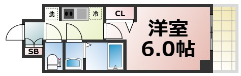【間取り】 | プレサンス新深江ディレット　仲介手数料無料