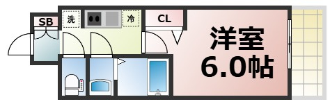 【間取り】 | プレサンス新深江ディレット　仲介手数料無料