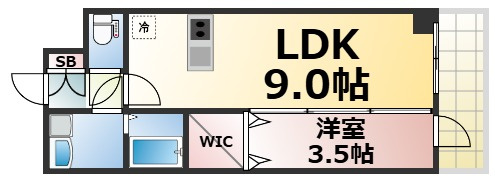 【間取り】 | プレサンス新深江ディレット　仲介手数料無料