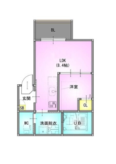 【間取り】 | ＲＥＧＡＬＥＳＴ　七里 | 間取りです。