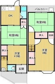 【間取り】 | 浜寺石津町中5丁戸建