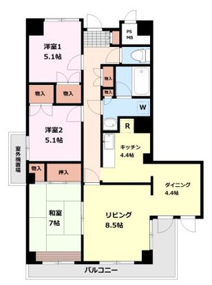 【間取り】 | 石神井ガーデンフラット