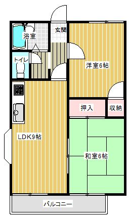 コーポ翠紅の間取り