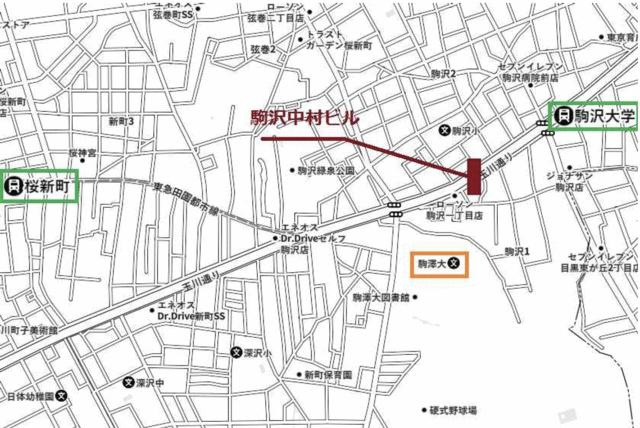 駒沢中村ビルの地図