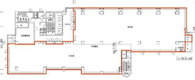 駒沢中村ビルの区画図