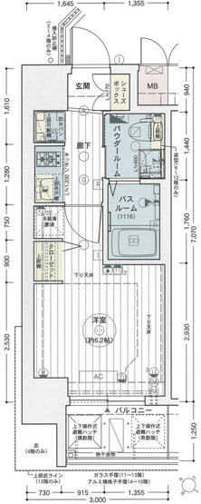 【間取り】 | エステムコート難波Ⅳアトリ