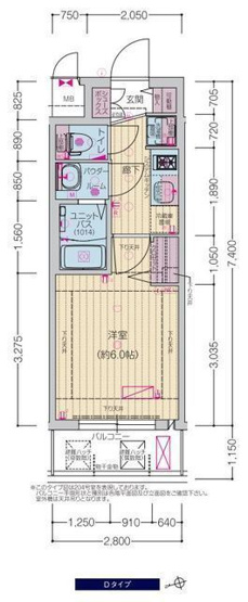 【間取り】 | プレサンス四天王寺前夕陽ヶ丘ヴィリード