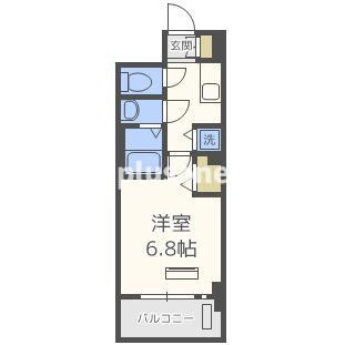 レオンコンフォート難波ミラージュの間取り