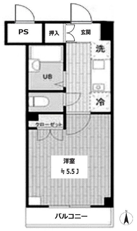 スカイコート神楽坂第２　の間取り