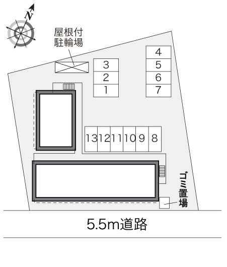 【区画図】 | レオパレス鍵 | 画像10