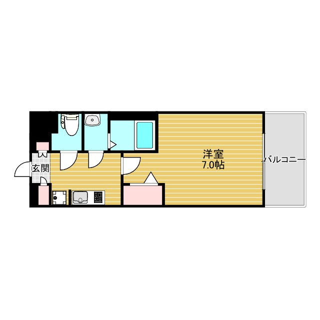 プレサンス江坂クォーレの間取り