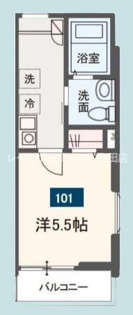 MELDIA清新4丁目※初期費用分割あと払いサービス利用可能物件の間取り
