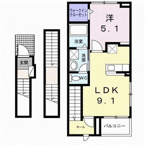 メゾン　サブーリュの間取り