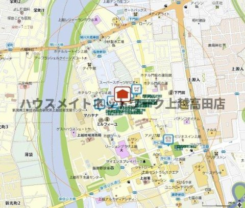 MastTown下門前の地図|位置図