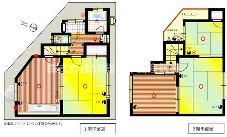 六万寺町1丁目中古戸建の間取り|収納豊富で便利な間取りです！