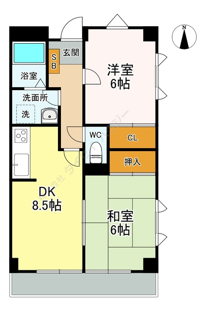 青山コーポＡの間取り