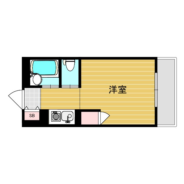 有馬パレス西中島の間取り