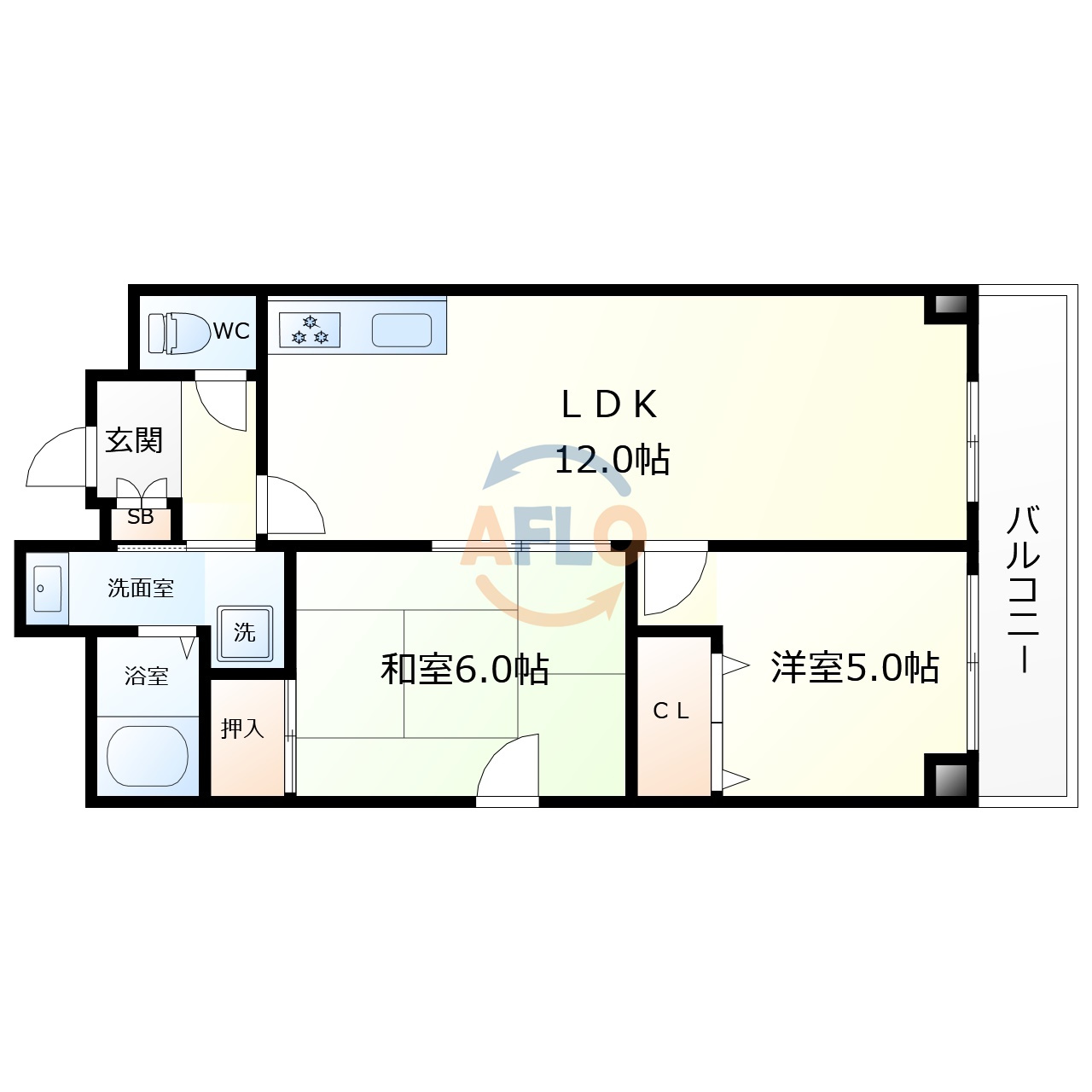グランディール阪南町　阿倍野小学校区の間取り|グランディール阪南町　間取り