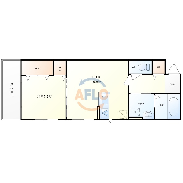 CASA　PINO　SOLOの間取り