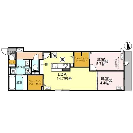 D-ROOM文の里の間取り|D-ROOM文の里　間取り
