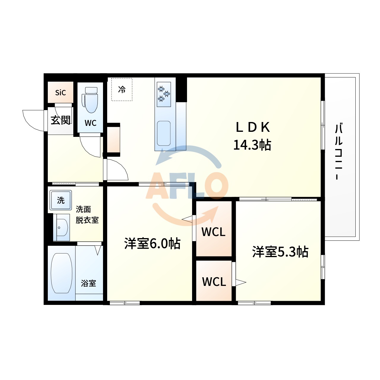 モンテゾーロ西田辺の間取り|モンテゾーロ西田辺　間取り