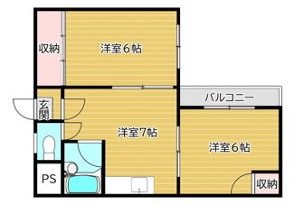 【間取り】 | サンシャイン御幸