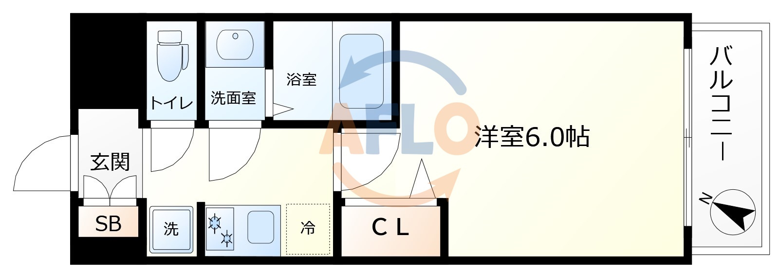 プレサンス大阪ゲートシティの間取り|プレサンス大阪ゲートシティ　間取り