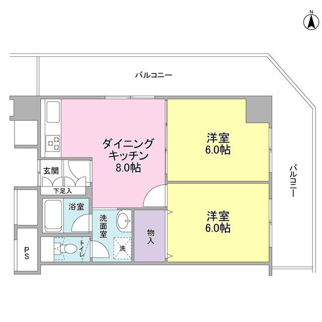 ファーストシティ上落合の間取り