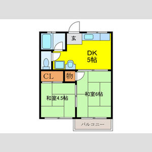 新芦屋ハイツの間取り
