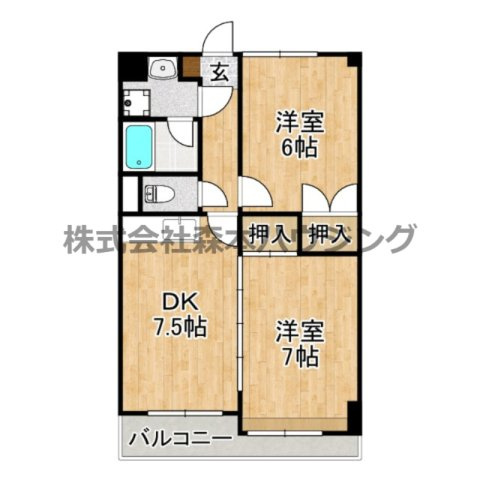 【間取り】 | 　ブランドールMIII