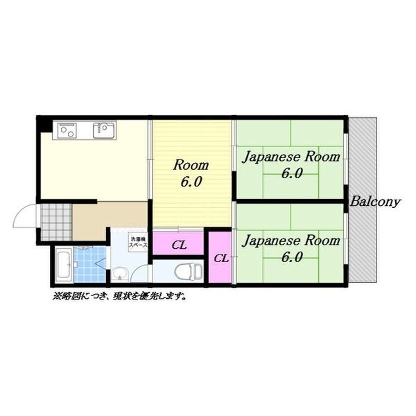 北野田大発マンションの間取り