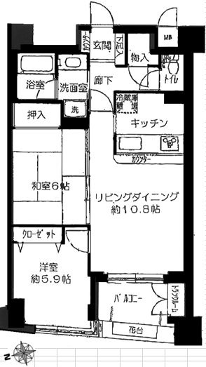 プリムローズ王子飛鳥山の間取り