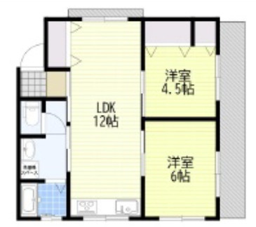 神戸市東灘区御影石町２丁目の賃貸マンションの間取り