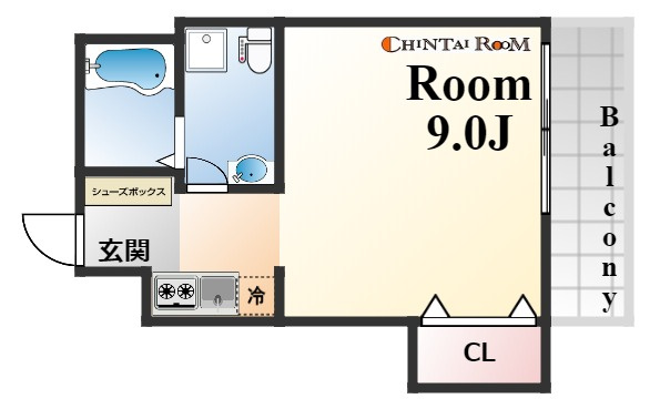 神戸市中央区生田町３丁目の賃貸マンションの間取り
