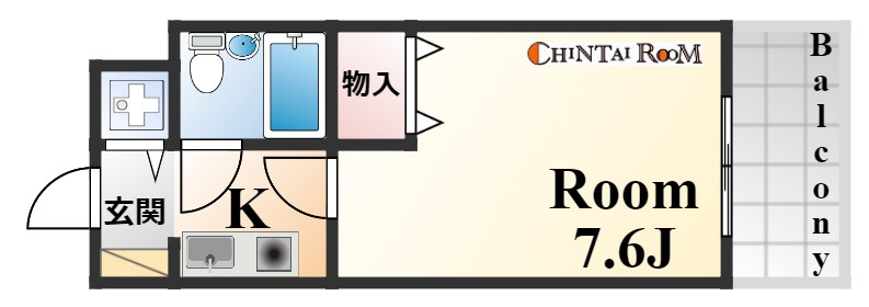 ライオンズマンション三宮東第2の間取り