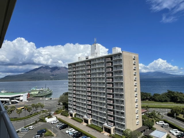 鴨池シーサイドマンション弐号棟の展望